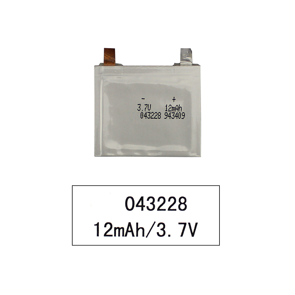 信用卡电池（043228）3.7V 12mAh